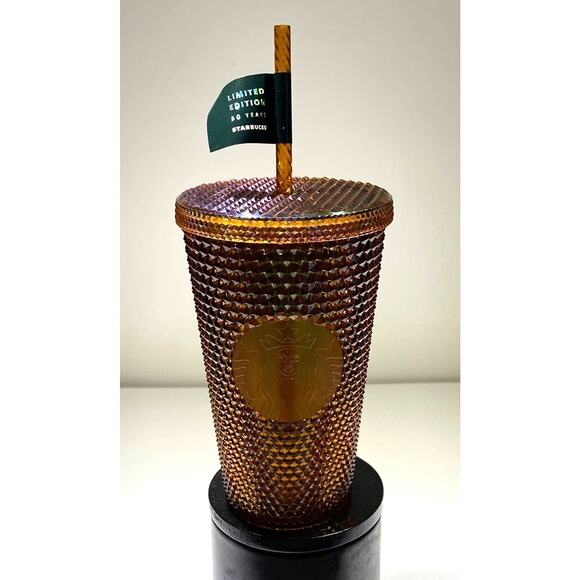 Starbucks Limited Edition 2021 50th Anniversary Honeycomb Gold Studded Starbucks - Picture 1 of 5